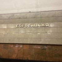 Photo taken at metro Borovitskaya by Алексей G. on 3/13/2021