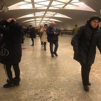 Photo taken at metro Strogino by Алексей G. on 3/5/2019