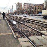 Photo taken at Остановка «Полярная улица» by Serguei T. on 11/2/2013