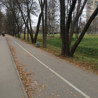 Photo taken at Велодорожка в Муринском парке by Арина on 10/21/2016