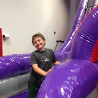 Photo taken at BounceU by Quentin R. on 4/22/2013