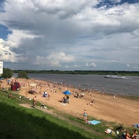 Photo taken at Юрьевский пляж by Andrew S. on 7/15/2018