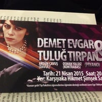 Photo taken at Karşıyaka Opera ve Tiyatro Sahnesi by Gökçe Ö. on 4/21/2015