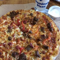 Photo taken at Domino&amp;#39;s Pizza by İlayda D. on 9/28/2017