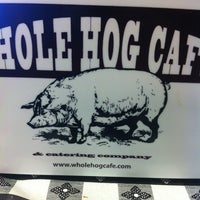 Photo taken at Whole Hog Cafe by Elizabeth M. on 9/14/2013