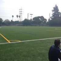 Photo taken at Griffith Park - Artificial Turf Soccer Field by Raija H. on 4/1/2018