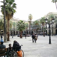 Photo taken at Plaça Reial by Obreten O. on 12/1/2014