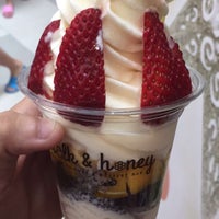 Photo taken at Milk &amp;amp; Honey - Artisan Yogurt &amp;amp; Dessert Bar by Marcus. on 11/27/2015