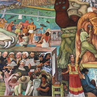 Photo taken at Diego Rivera Pan American Unity mural CCSF by Kathryn B. on 5/16/2018