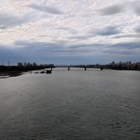 Photo taken at Коммунальный (Октябрьский) мост by Sergey L. on 8/27/2019