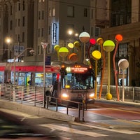 Photo taken at MUNI Bus Stop - O&amp;#39;Farrell &amp;amp; Van Ness by Ruslan A. on 10/16/2022