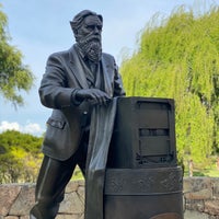 Photo taken at Eadweard James Muybridge Statue by Ruslan A. on 3/18/2020
