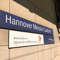 Photo taken at Bahnhof Hannover-Messe / Laatzen by Michael N. on 7/2/2018
