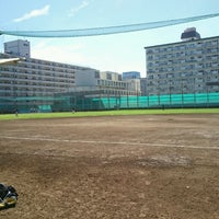 Photo taken at 亀戸野球場 by Boochanize V. on 9/3/2016
