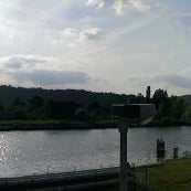 Photo taken at Nádraží Modřany (tram) by Katerina L. on 8/21/2013