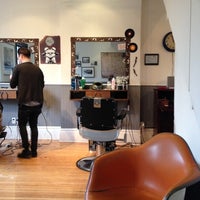 Photo taken at Garrison&#39;s by the park Barbershop by Ken S. on 12/12/2012