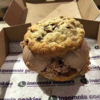 Photo taken at Insomnia Cookies by Emily W. on 3/25/2016