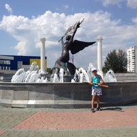 Photo taken at Скульптура Гимнастки by Alexander K. on 8/10/2014