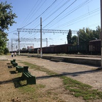 Photo taken at Ж/Д станция Ельшанка by Алена П. on 8/22/2013