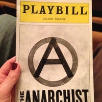 Photo taken at The Anarchist at the Golden Theatre by Meghan on 12/16/2012