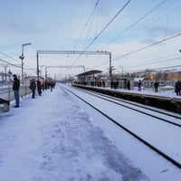 Photo taken at Ж/д станция «Лигово» by Рома М. on 3/12/2019