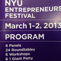 Photo taken at NYU Entrepreneurs Festival by Frank R. on 3/1/2013