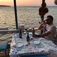 Photo taken at Delicia Restaurant &amp;amp; Beach by Ilker on 7/22/2018