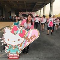Photo taken at Hello Kitty Run Bangkok 2017 by Natha S. on 2/26/2017
