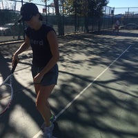 Photo taken at Van Vorhees Tennis Courts by Amelia M. on 9/25/2016