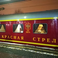Photo taken at Поезд № 002/001 «Красная стрела» Москва — Санкт-Петербург by Evgeniy A. on 12/14/2018