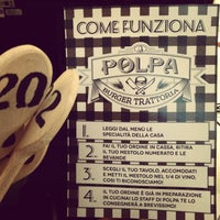 Photo taken at Polpa Burger Trattoria by Nonsolofood on 8/20/2013