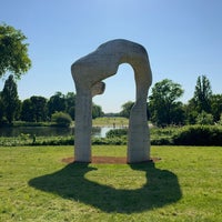 Photo taken at Henry Moore&amp;#39;s Travertine Arch by Rob M. on 6/4/2023