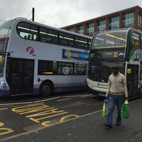 Photo taken at Piccadilly Gardens Bus Station by Sergio E. on 4/4/2016