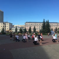 Photo taken at Площадь у Театра Драмы by Mikhail M. on 6/24/2016