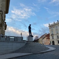Photo taken at Statue of Tomáš Garrigue Masaryk by Zlata K. on 1/3/2022