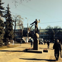 Photo taken at Памятник Гагарину by Marat K. on 4/17/2014