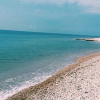 Photo taken at Пляж Гудаута by Maria Gaevaya on 7/28/2015