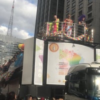 Photo taken at 21ª Parada do Orgulho LGBT by Edmar  M. on 6/18/2017