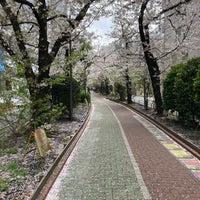 Photo taken at Kameido Ryokudo Park by Junichi H. on 3/30/2021
