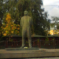 Photo taken at Памятник Ленину by Mariya S. on 9/26/2013