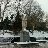 Photo taken at Leopold II Statue Jardin Du Roi by Mike H. on 1/13/2013