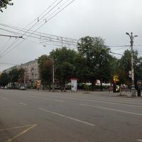 Photo taken at Остановка «Улица Комиссаржевской» by Irina on 9/7/2013