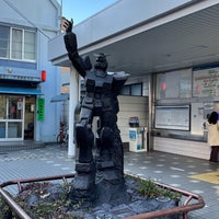Photo taken at Gundam monument statue &amp;quot;From the Earth&amp;quot; by GO M. on 12/19/2021