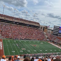 Photo taken at Darrell K Royal-Texas Memorial Stadium by Sara on 10/16/2022