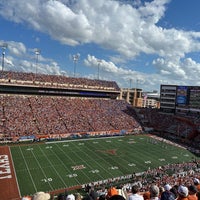 Photo taken at Darrell K Royal-Texas Memorial Stadium by Sara on 10/28/2023