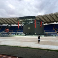 Photo taken at Tribuna 1927 - Stadio Olimpico by Neu E. on 5/28/2014