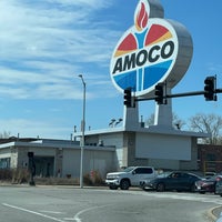 Photo taken at World&amp;#39;s Largest Amoco Sign by Christian on 4/2/2022