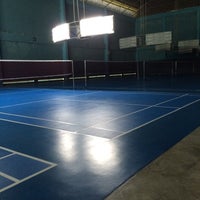 Photo taken at Palarom Badminton Court by Ploy A. on 8/29/2015