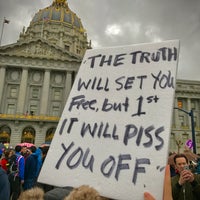 Photo taken at Women&amp;#39;s March San Francisco by Casey B. on 1/22/2017