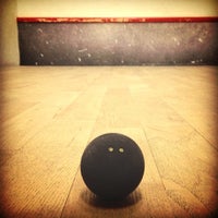 Photo taken at Squash Tennis Center Nord by Alev E. on 1/25/2014
